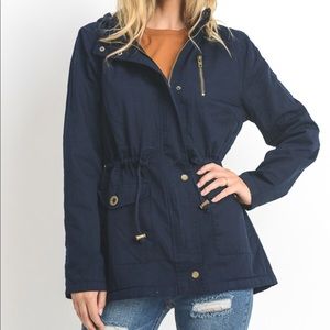 Padded Faux Fur Parka